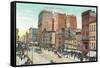 Vintage Main Street, Buffalo-null-Framed Stretched Canvas