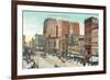 Vintage Main Street, Buffalo-null-Framed Art Print