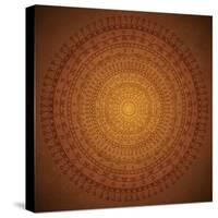 Vintage Mandala Ornament Background-siminitzki-Stretched Canvas