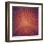 Vintage Mandala Ornament Background-siminitzki-Framed Art Print