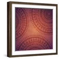 Vintage Mandala Ornament Background-siminitzki-Framed Art Print