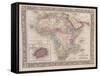 Vintage Map of Africa with the Island of St. Helena inset from Mitchell's new general atlas, 1863-American School-Framed Stretched Canvas