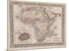 Vintage Map of Africa with the Island of St. Helena inset from Mitchell's new general atlas, 1863-American School-Mounted Giclee Print