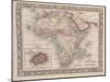 Vintage Map of Africa with the Island of St. Helena inset from Mitchell's new general atlas, 1863-American School-Mounted Giclee Print