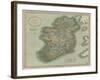 Vintage Map of Ireland-John Cary-Framed Art Print