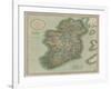 Vintage Map of Ireland-John Cary-Framed Art Print