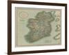 Vintage Map of Ireland-John Cary-Framed Art Print