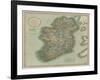 Vintage Map of Ireland-John Cary-Framed Art Print