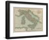 Vintage Map of Italy-John Cary-Framed Art Print