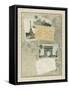 Vintage Map of Paris-Vision Studio-Framed Stretched Canvas