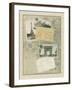 Vintage Map of Paris-Vision Studio-Framed Art Print