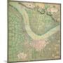 Vintage Map of the Bordeaux Region of France and its Environs-null-Mounted Giclee Print