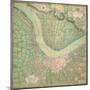 Vintage Map of the Bordeaux Region of France and its Environs-null-Mounted Giclee Print