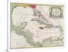 Vintage Map of the West Indies-American-Framed Giclee Print