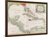 Vintage Map of the West Indies-American-Framed Giclee Print