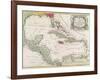 Vintage Map of the West Indies-American-Framed Giclee Print