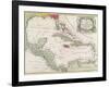 Vintage Map of the West Indies-American-Framed Giclee Print