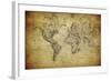 Vintage Map of the World, 1814-javarman-Framed Art Print