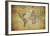 Vintage Map of the World, 1814-javarman-Framed Art Print