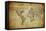 Vintage Map of the World, 1814-javarman-Framed Stretched Canvas