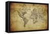 Vintage Map of the World, 1814-javarman-Framed Stretched Canvas