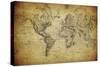 Vintage Map of the World, 1814-javarman-Stretched Canvas