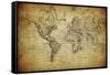 Vintage Map of the World, 1814-javarman-Framed Stretched Canvas