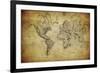 Vintage Map of the World, 1814-javarman-Framed Art Print