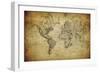 Vintage Map of the World, 1814-javarman-Framed Premium Giclee Print