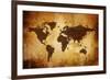 Vintage Map-Kuzma-Framed Art Print