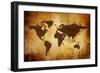 Vintage Map-Kuzma-Framed Art Print