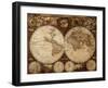 Vintage Map-Kuzma-Framed Art Print