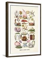 Vintage Menu Cards-The Vintage Collection-Framed Giclee Print