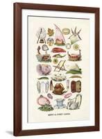 Vintage Menu Cards-The Vintage Collection-Framed Giclee Print