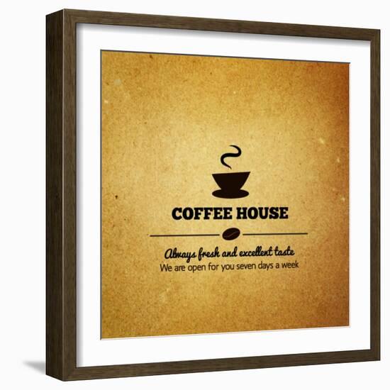 Vintage Menu For Restaurant, Cafe, Bar, Coffee House-irur-Framed Art Print