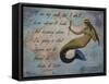 Vintage Mermaid I See my Path Quote-sylvia pimental-Framed Stretched Canvas