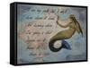 Vintage Mermaid I See my Path Quote-sylvia pimental-Framed Stretched Canvas