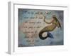 Vintage Mermaid I See my Path Quote-sylvia pimental-Framed Art Print