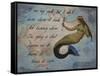 Vintage Mermaid I See my Path Quote-sylvia pimental-Framed Stretched Canvas