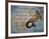 Vintage Mermaid I See my Path Quote-sylvia pimental-Framed Art Print