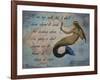 Vintage Mermaid I See my Path Quote-sylvia pimental-Framed Art Print