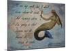 Vintage Mermaid I See my Path Quote-sylvia pimental-Mounted Art Print