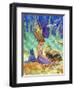 Vintage Mermaid-sylvia pimental-Framed Art Print