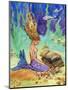 Vintage Mermaid-sylvia pimental-Mounted Art Print