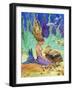 Vintage Mermaid-sylvia pimental-Framed Art Print