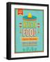 Vintage Mexican Food Poster-avean-Framed Art Print