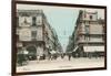 Vintage Mexico City Street Scene-null-Framed Art Print