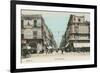 Vintage Mexico City Street Scene-null-Framed Premium Giclee Print