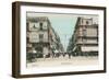 Vintage Mexico City Street Scene-null-Framed Art Print