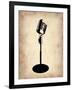 Vintage Microphone-NaxArt-Framed Art Print